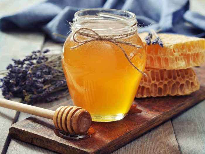 Coffee Sweetener - a jar of honey