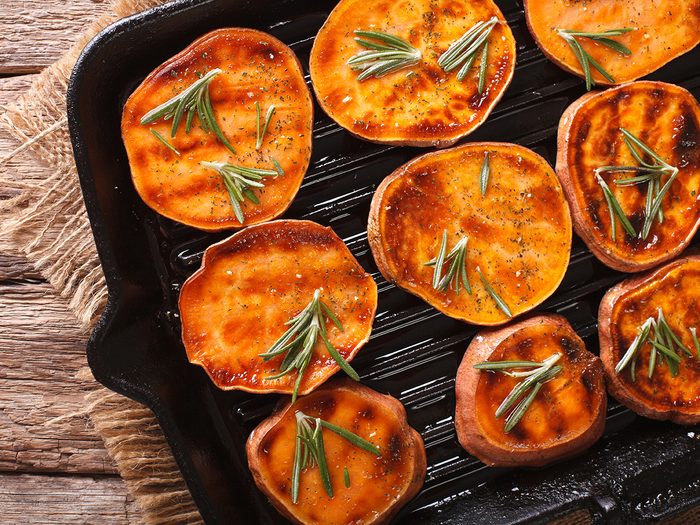 Eating for beauty - roasted sweet potatoes