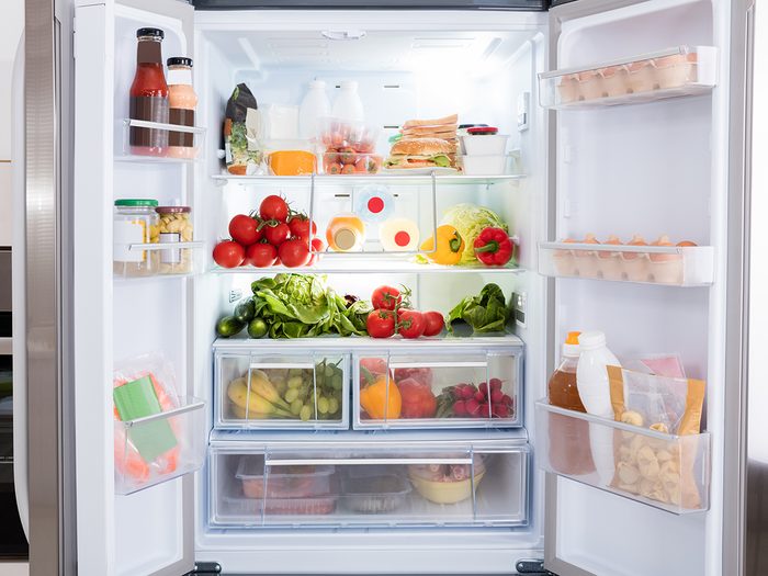 Organized fridge