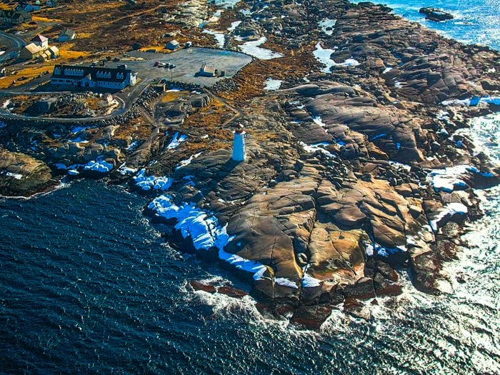 Pictures of Nova Scotia - Peggy's Cove aerial photography