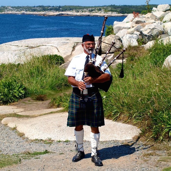 Pictures Of Nova Scotia - Piper At Peggy's Cove