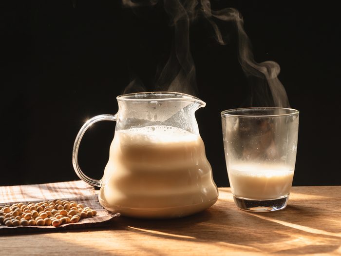 Food Before Bed - a jug of warm milk