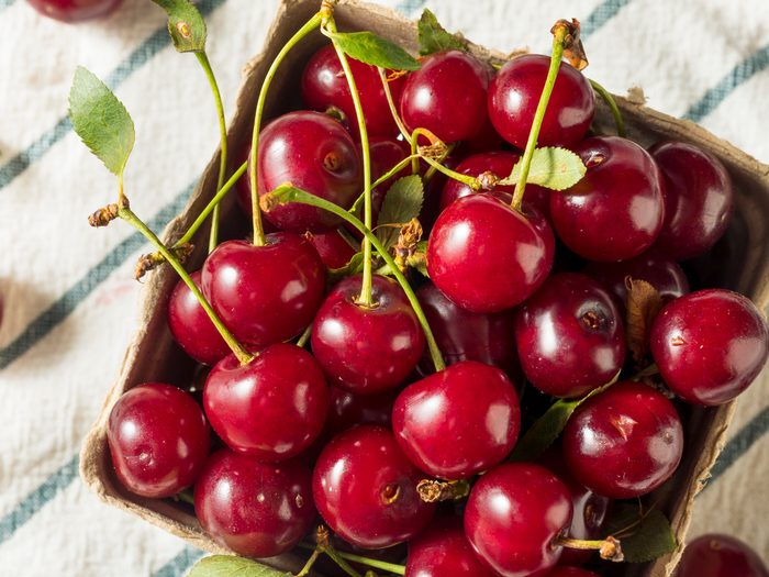 What to Eat Before Bed - a box of tart cherries
