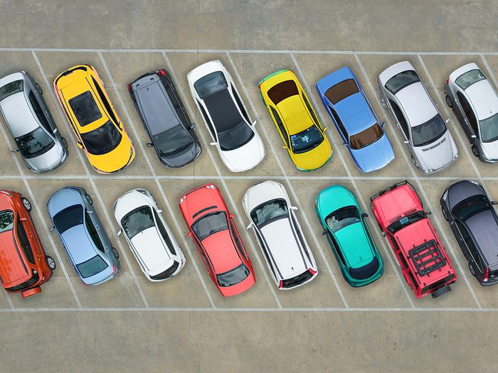 Parking lot from above