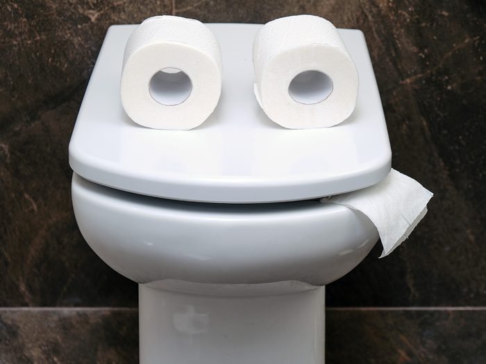 Toilet happy face