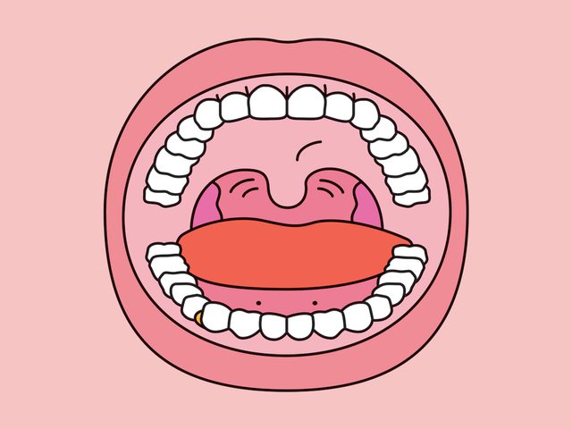 What Causes Bad Breath - Open Mouth Illustration