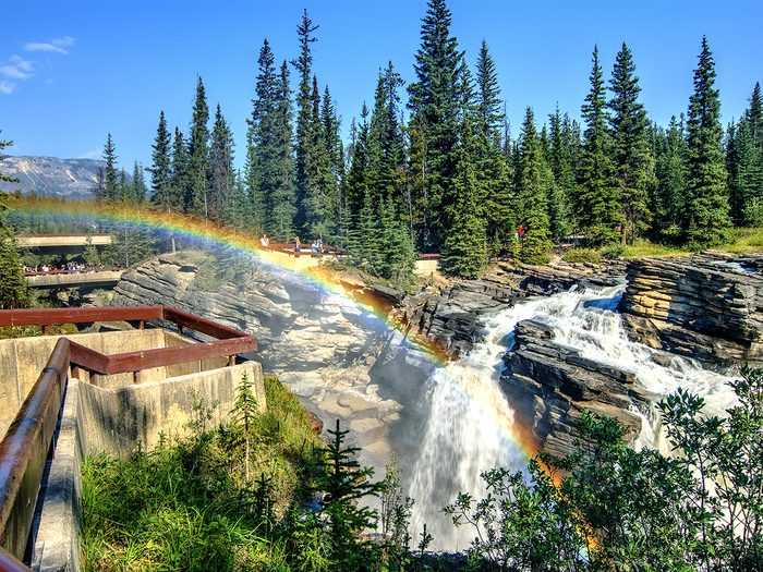 Canada waterfall - Athabasca Falls in Jasper