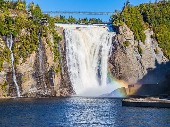 Canada waterfall - Montmorency Falls in Quebec