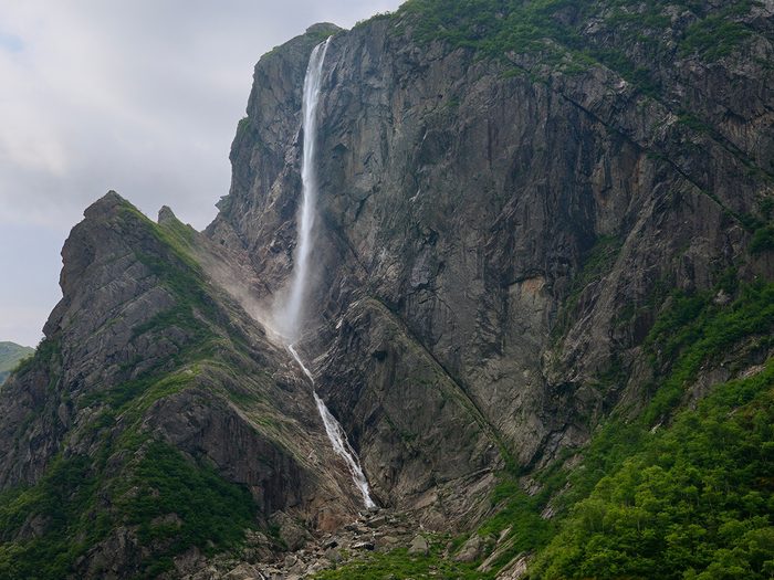 Canada waterfall - Pissing Mare Falls, Gros Morne