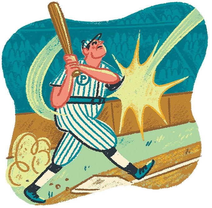 Babe Ruth baseball player at bat