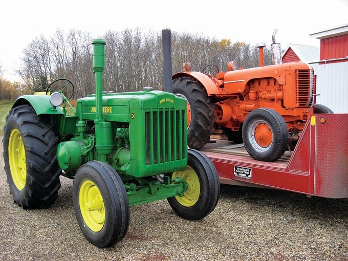 Vintage John Deere Tractors And Case Tractor