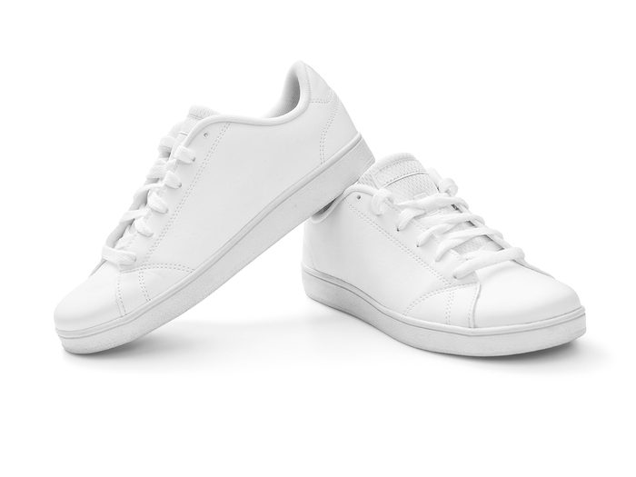 Ammonia uses - clean white sneakers