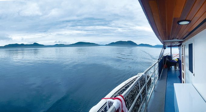 BC Coast - View from ship's top deck