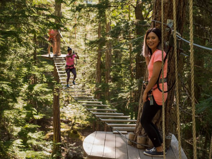Things to do in Whistler summer - Treetop Adventure Course