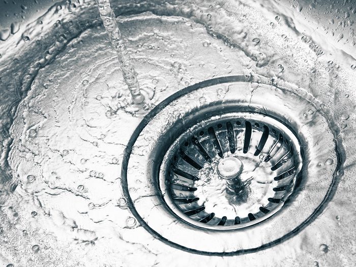 Baking soda uses - stainless steel sink drain