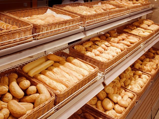 Grocery store bakery bread