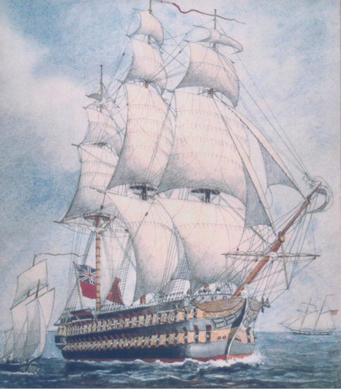 HMS St Lawrence Painting