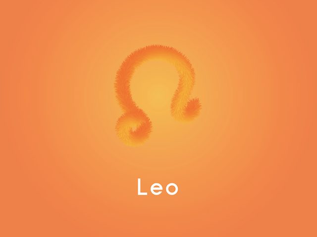 Leo power colour orange or gold