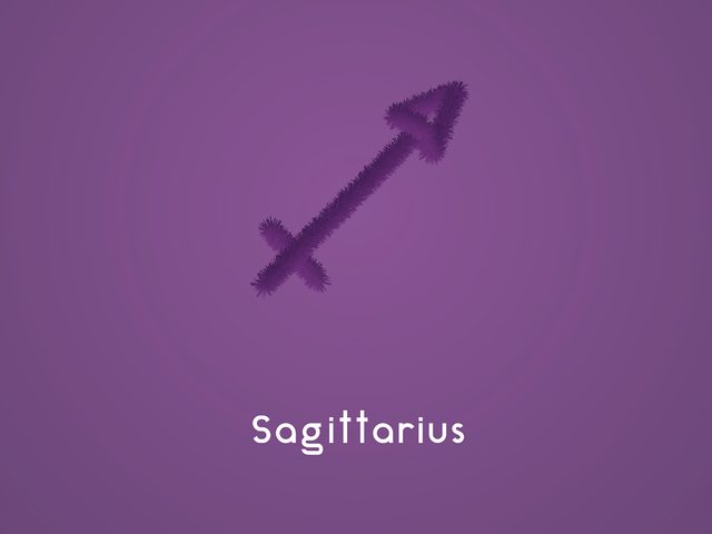Sagittarius power colour purple