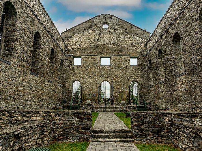 St Raphael Cathedral ruins in Williamstown, Ontario