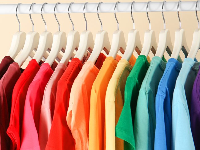 Star sign power colour - colourful t-shirts on rack