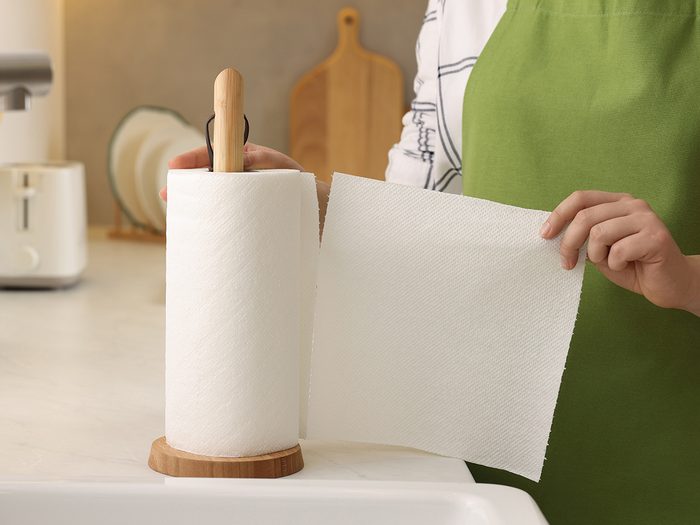 Pulling paper towel