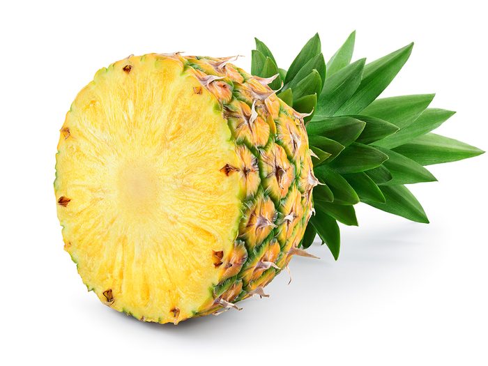 Sliced pineapple core