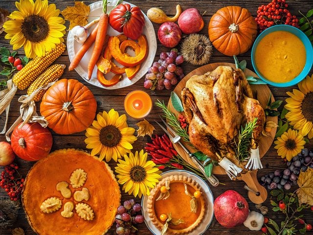 Thanksgiving around the world - Thanksgiving dinner spread
