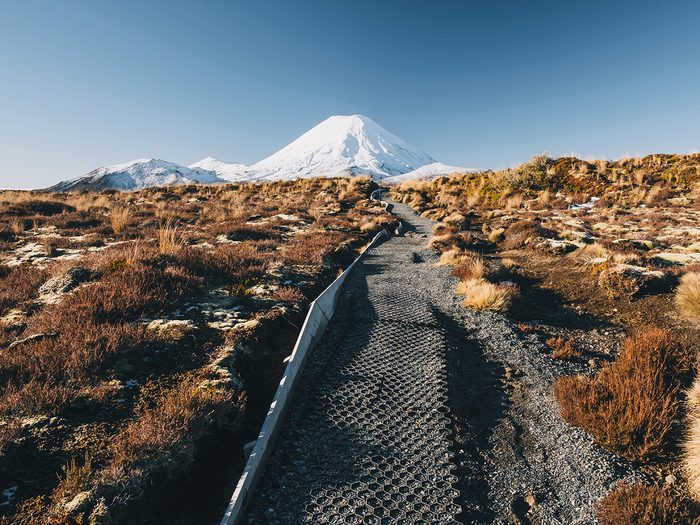 Trail path leading to Mt. Ngauruhoe 