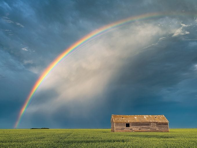 Western Provinces Of Canada - Rainbow On Prairies