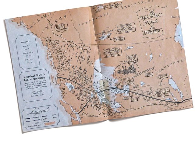 Yellowhead Highway - An Early Map
