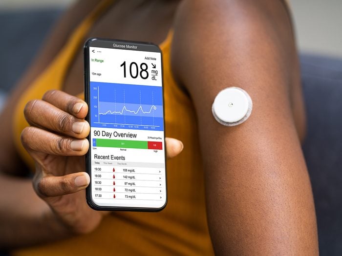 Continuous glucose monitor for diabetics