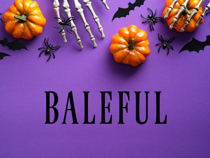 Halloween Words - Baleful