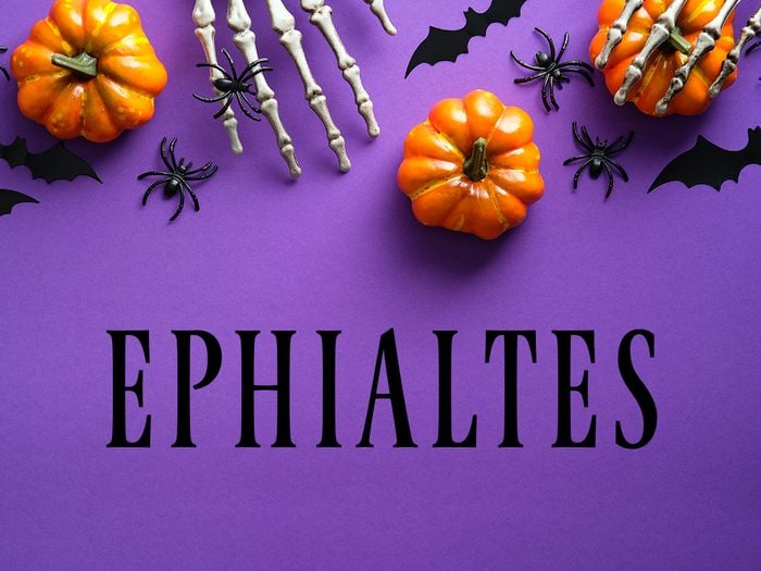 Halloween Words - Ephialtes