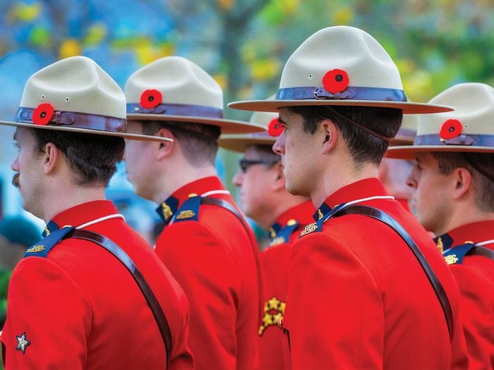 Remembrance Day pictures - Mounties in Red Serge