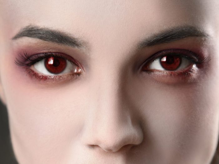 Vampire woman eyes