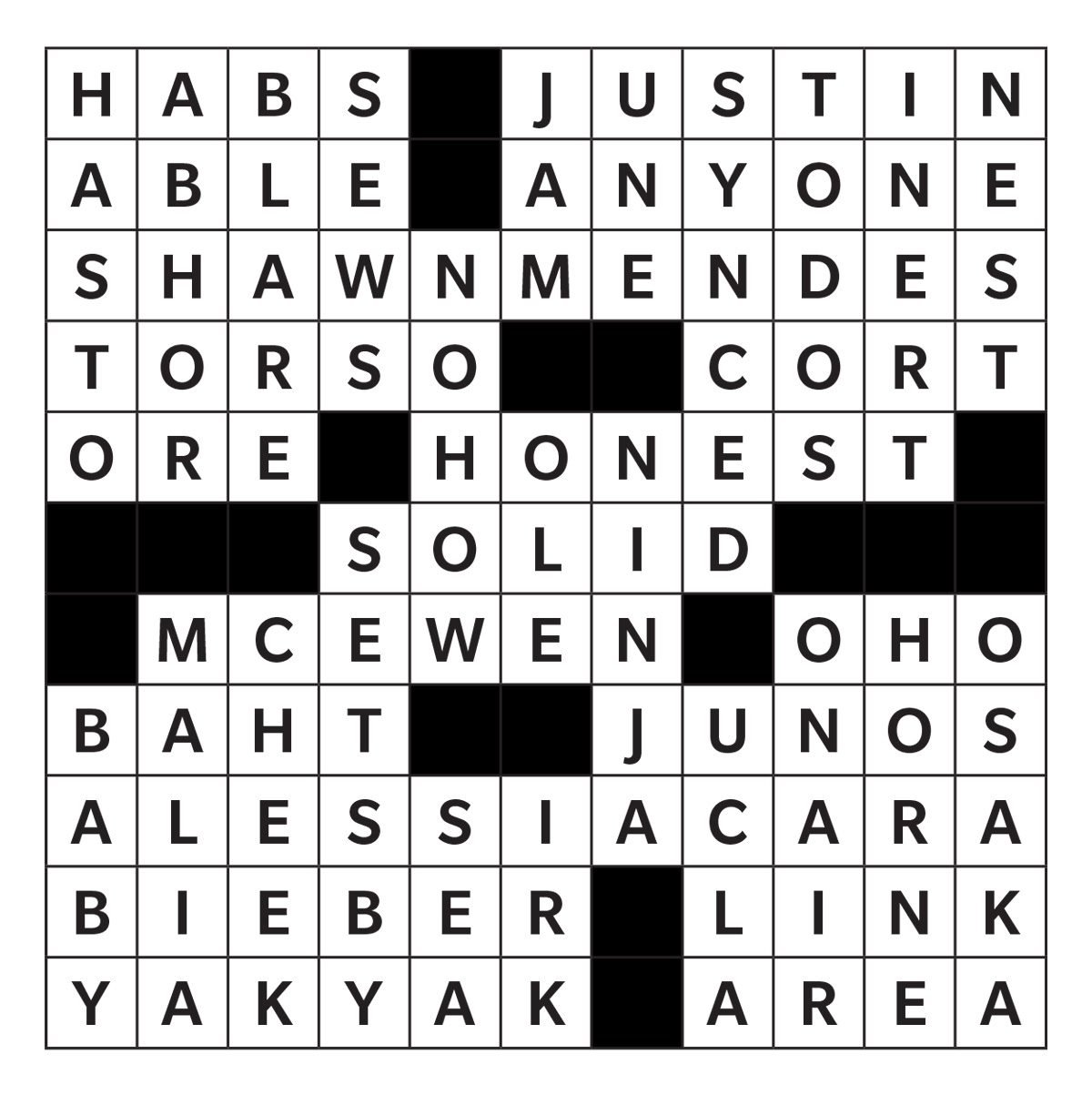 Printable Crossword Puzzles answer October 2022