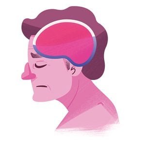 Brain Drain Illustration - CSF Leak headache