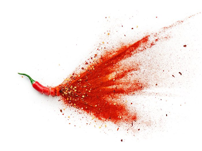 Hottest hot sauce - chili pepper exploding
