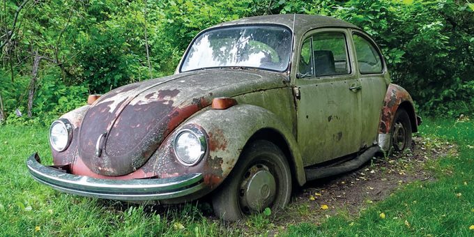 Road Relics - Old rusted Volkswagen Bug for FB