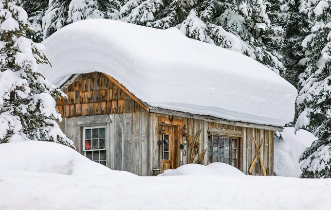 Wells BC - Snowy Cabin