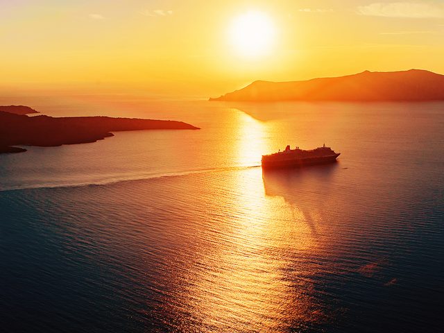 Cruise into sunset