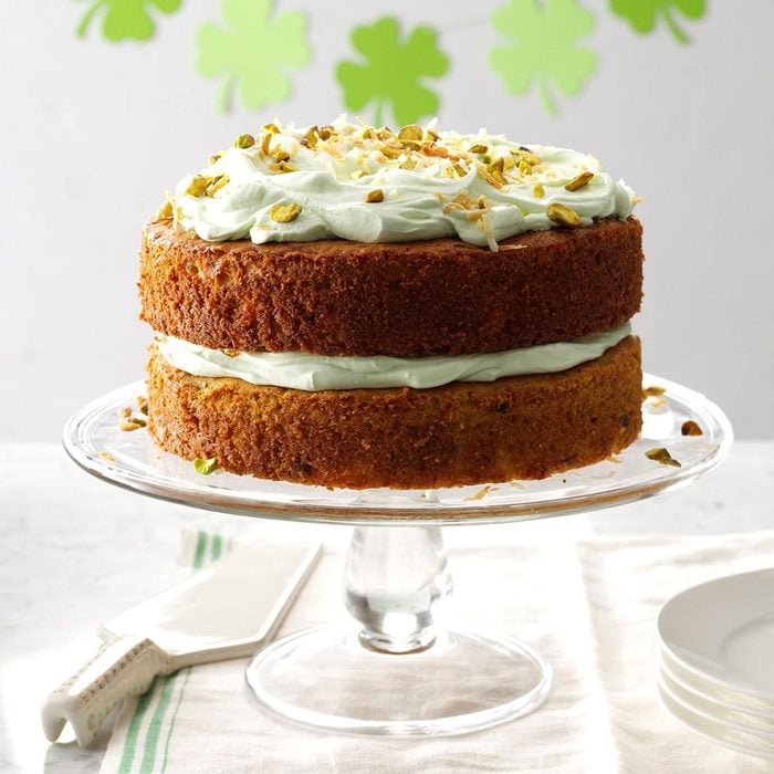 St Patrick's Day desserts - Pistachio Coconut Cake