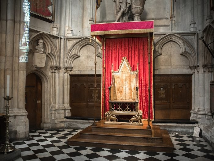Coronation Chair at Westminster Abbey - Memorable British Coronations