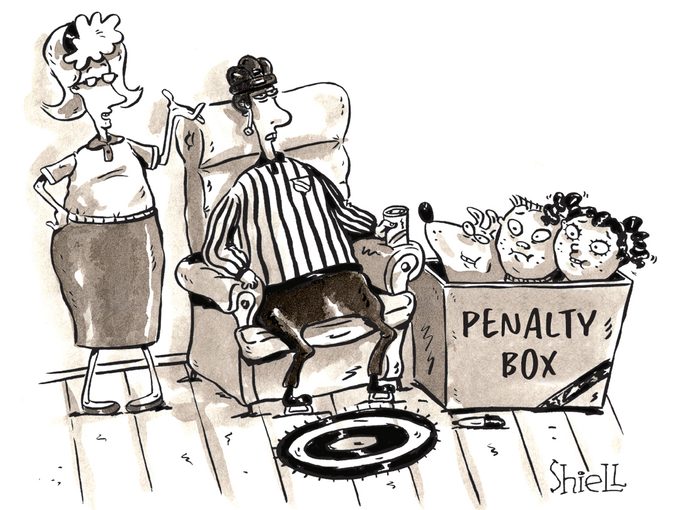 Hockey Dad - Kids in Penalty Box