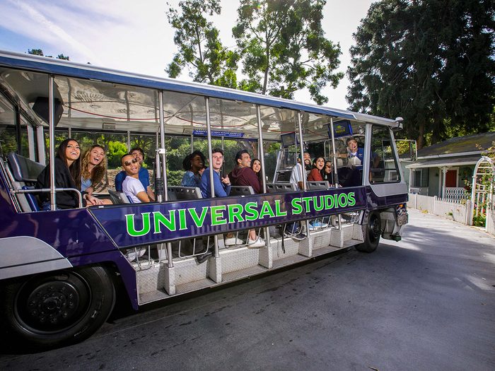 Достопримечательности Universal Studios - трамвай Studio Tour