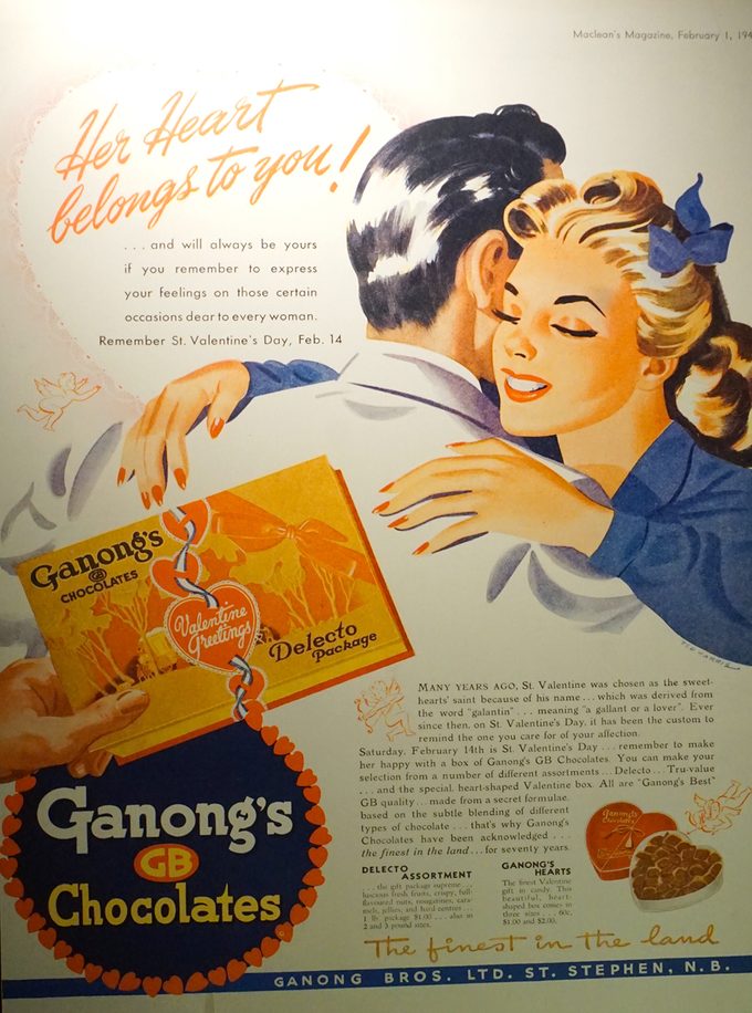 Vintage Ganong Ad