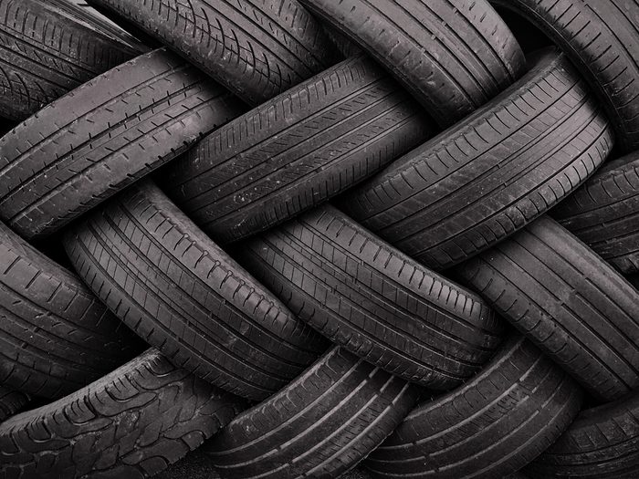 Why are tires black - lots of tires