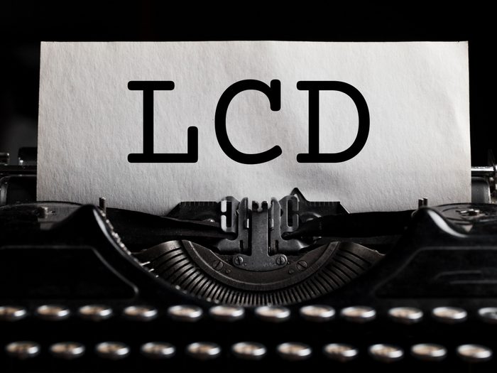 What does LCD stand for?