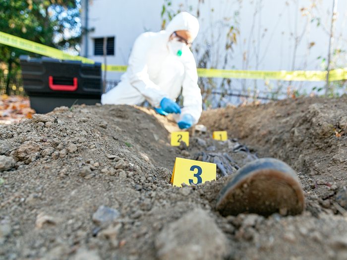 Forensic research - crime scene investigator